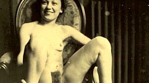 Vintage erotika: Babčina chlupatá pička je tvrdě šukána v HD videu
