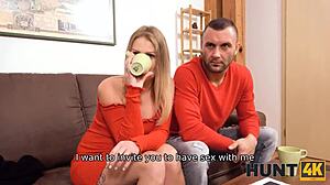 Skutočná manželka má svoju kundičku na ukážke v európskom videu s orálnym sexom