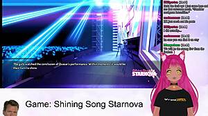 Vtuber streamuje Shining Song Starnova Aki route part 6