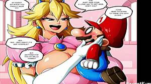 เจ้าหญิงพีชกลายเป็นสาวโสดที่หิวควยใน Super Mario Princess Peach Part 3
