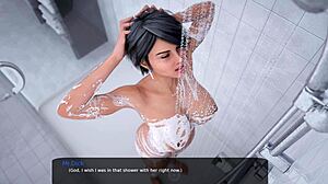 Vydatá milfka sa zlobí v 3D kreslenej porno hre
