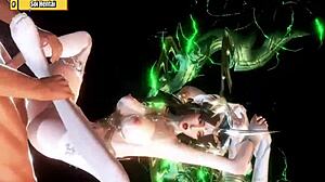 Хентай 3D: Богиня на зеления фенер и нейната голяма задница