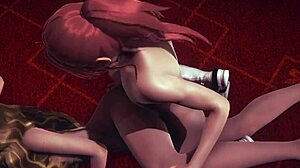 Hentai 3D sin inhibiciones: ¡Hermita una paja y un trío con eyaculación interna y recepción oral! - Porno de videojuegos basado en manga japonés y asiático