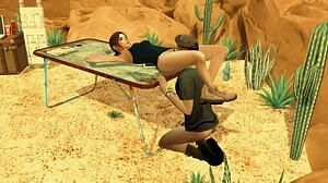 Tomb Raider'ın Sims 4'teki Mısırlı kaderin fallolarıyla parodisi