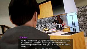 Experiência interativa em 3D com uma madrasta safada e seu filho adolescente com tesão